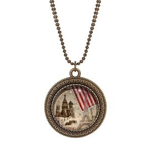 NWT Handmade One-of-a-Kind Eiffel Tower Pendant Necklace